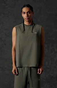 A.R.C. Green Standard Cut Off Muscle T-Shirt