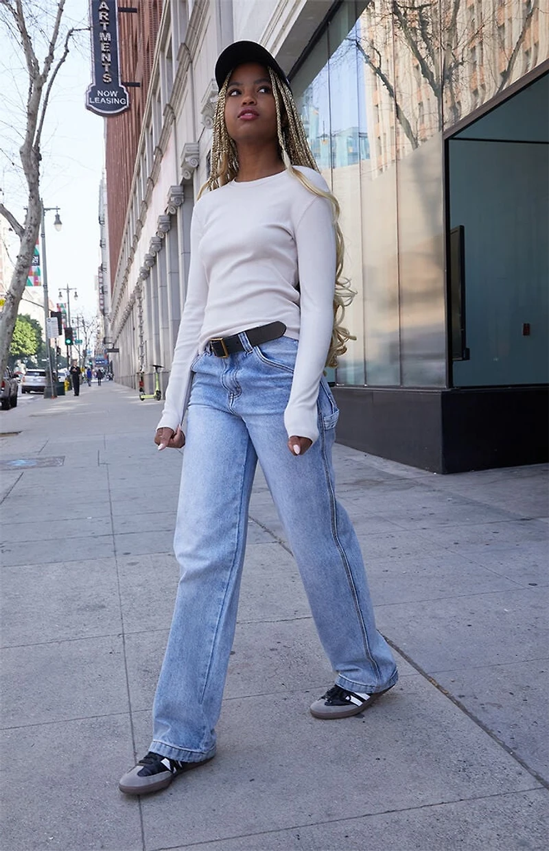 John Galt Cream Brenda Long Sleeve Top