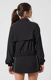 PAC 1980 Active Cropped Half Zip Windbreaker Track Jacket