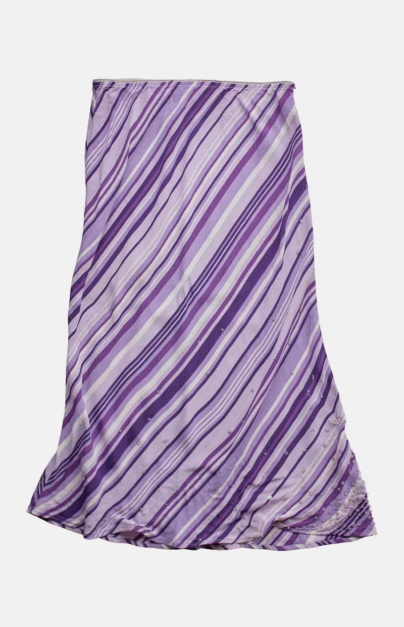 PS VINTAGE 2000s Striped Midi Skirt