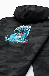 Santa Cruz Kids Black Camo Screaming Wave Hoodie