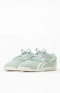 Reebok Women's Green Freestyle Lo Sneakers