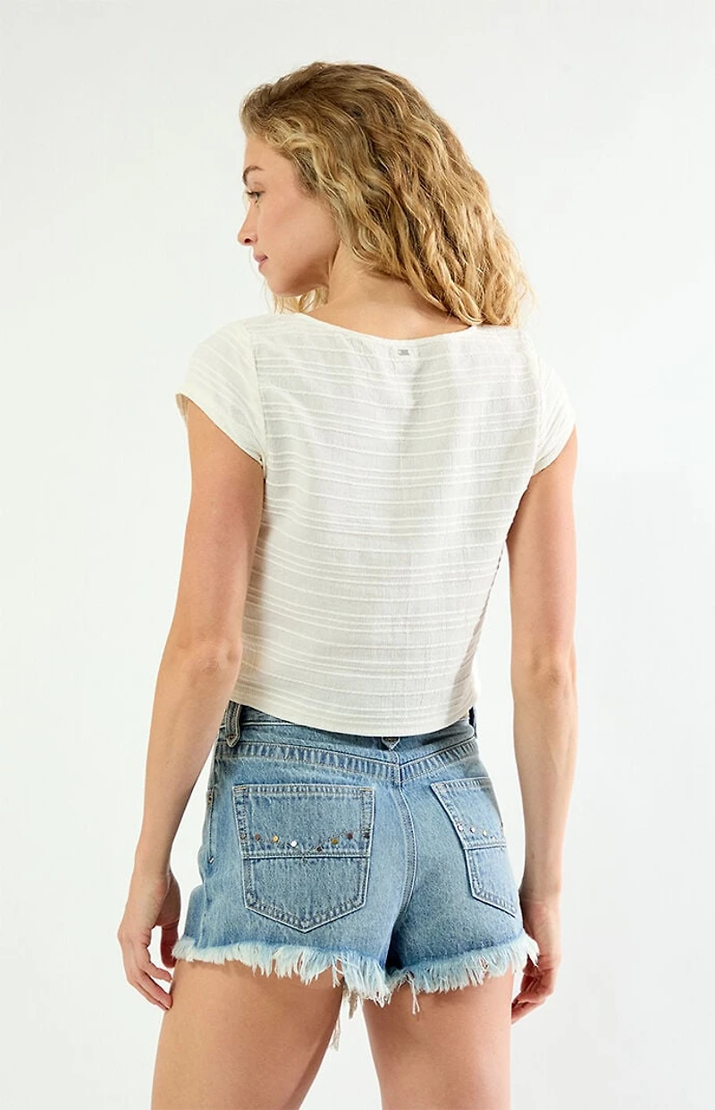 Billabong Your Call Woven Short Sleeve Top