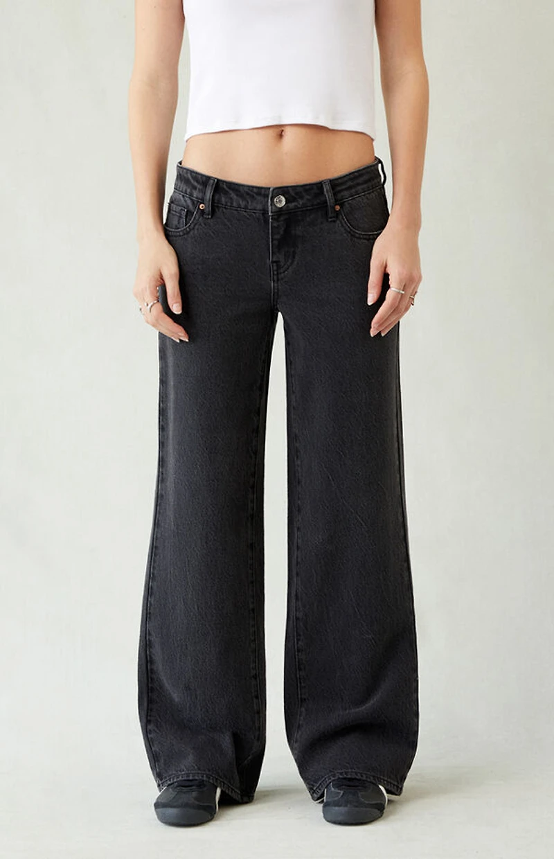 Pacsun Zoe Low Rise Girlfriend Jeans Black