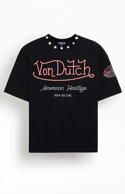 Von Dutch Studded Oversized T-Shirt