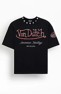 Von Dutch Studded Oversized T-Shirt