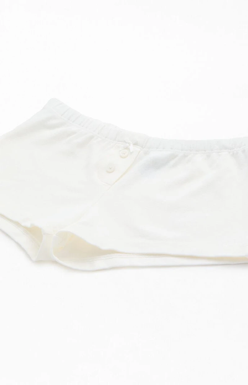 John Galt White Boxer Boyshorts