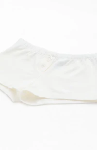 John Galt White Boxer Boyshorts
