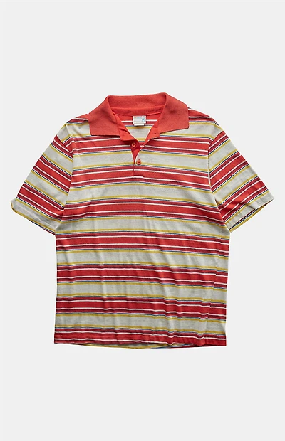PS VINTAGE 80s Striped Polo Top