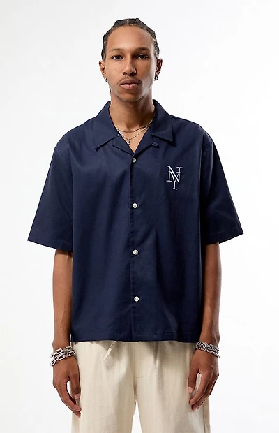 Pacsun New York Embroidered Camp Shirt