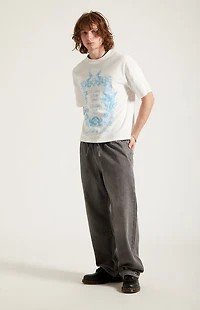 Pacsun Gray Straight Drawstring Pants