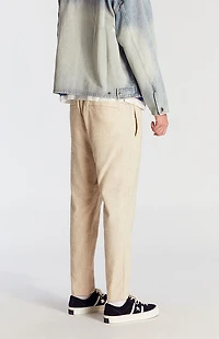 Pacsun Cream Straight Leg Linen Pants