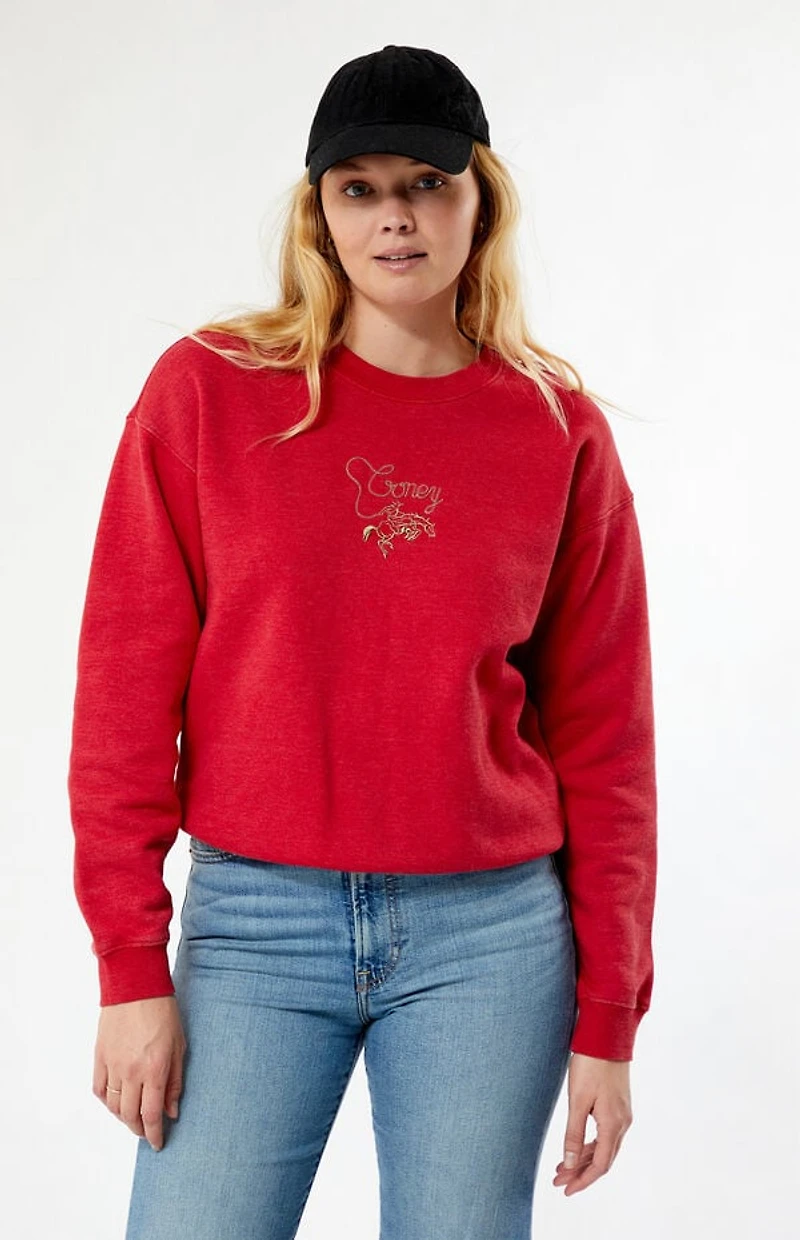 Coney Island Picnic Cowboy Lounge Crew Neck Sweatshirt