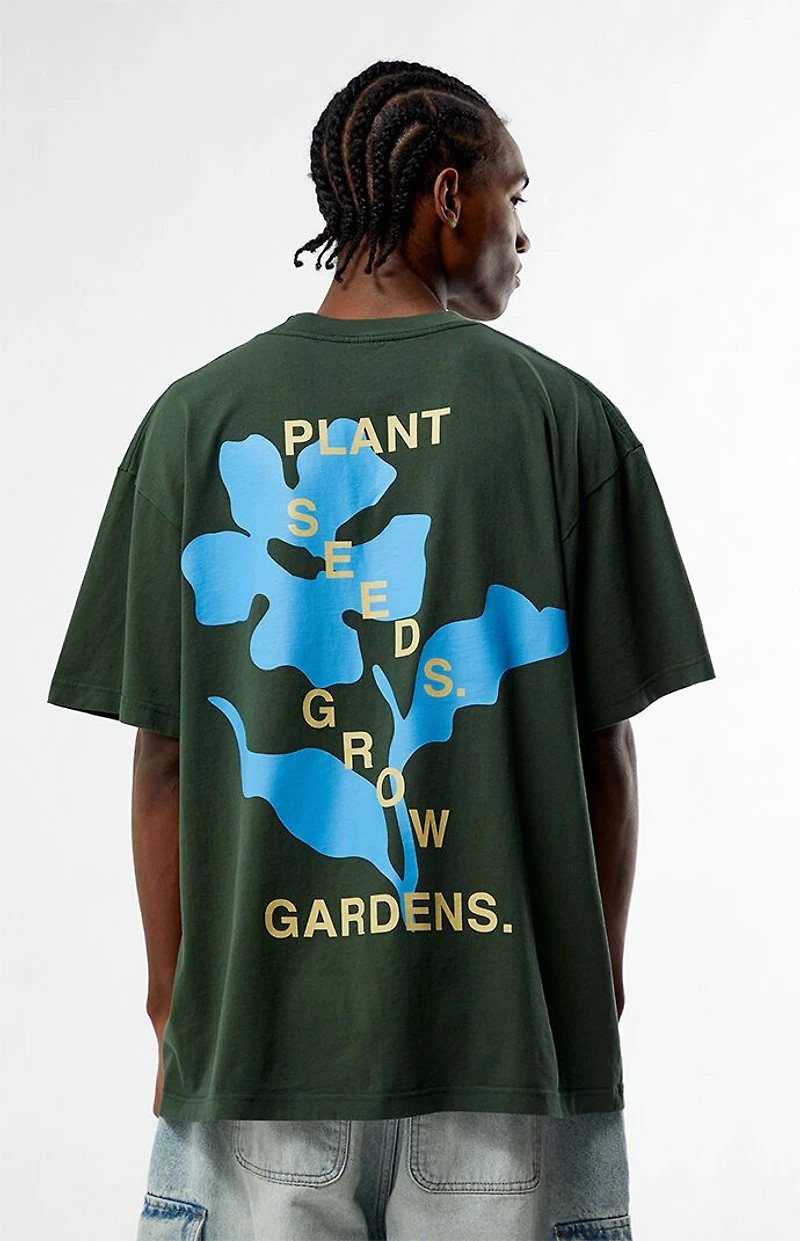 GARDENS & SEEDS Co-Op Statement Flower T-Shirt