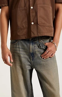 Pacsun Dylan Baggy Jeans Dark Blue Tinted