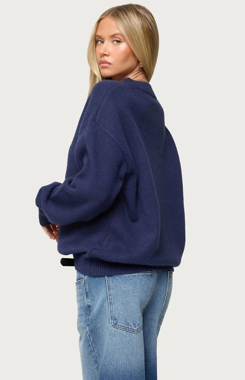 Edikted Don't Be Shellfish Knit Sweater