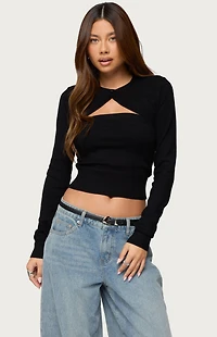 Edikted Knit Two Piece Shrug & Tube Top