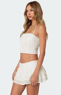 Edikted Josslyn Linen Look Tank Top