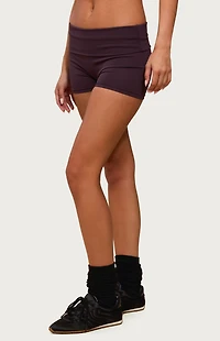 Edikted Soraia Foldover Biker Shorts