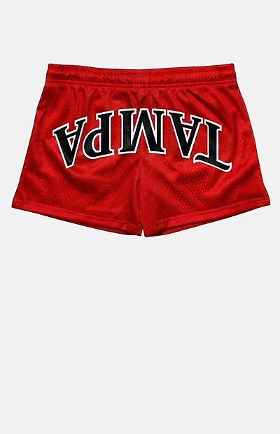 UPSIDE University of Tampa Spartans Mini Mesh Shorts