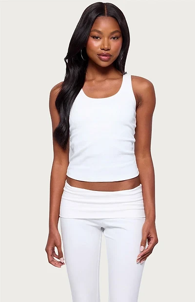 Edikted Ailsa Ribbed Built Bra Tank Top