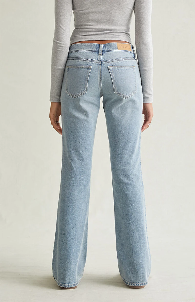 Pacsun Jade Low Rise Bootcut Jeans Light Blue
