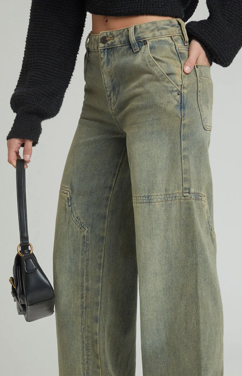 Pacsun Jessie High Waisted Baggy Carpenter Pants