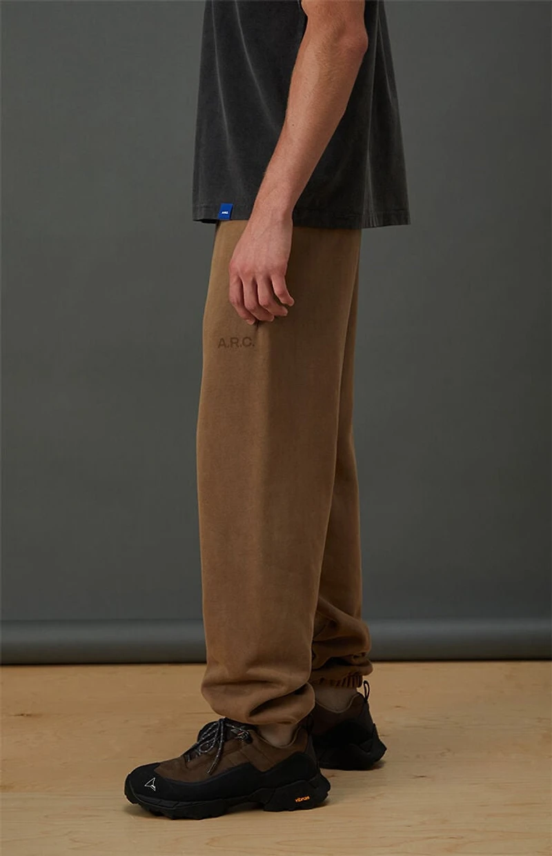 A.R.C. Brown Fleece Jogger Sweatpants