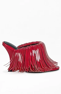 AZALEA WANG Women's Vailyn Red Stiletto Sandals