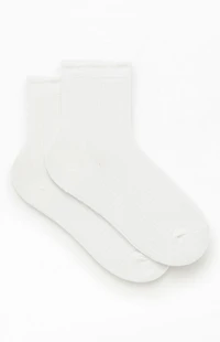 John Galt White Ankle Socks