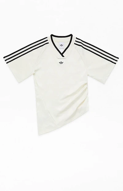 adidas Ruched Short Sleeve Football Jersey