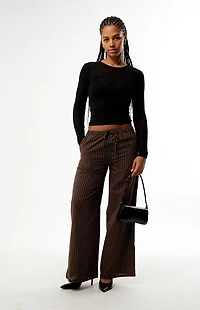 Daisy Street Striped Neve Baggy Trousers