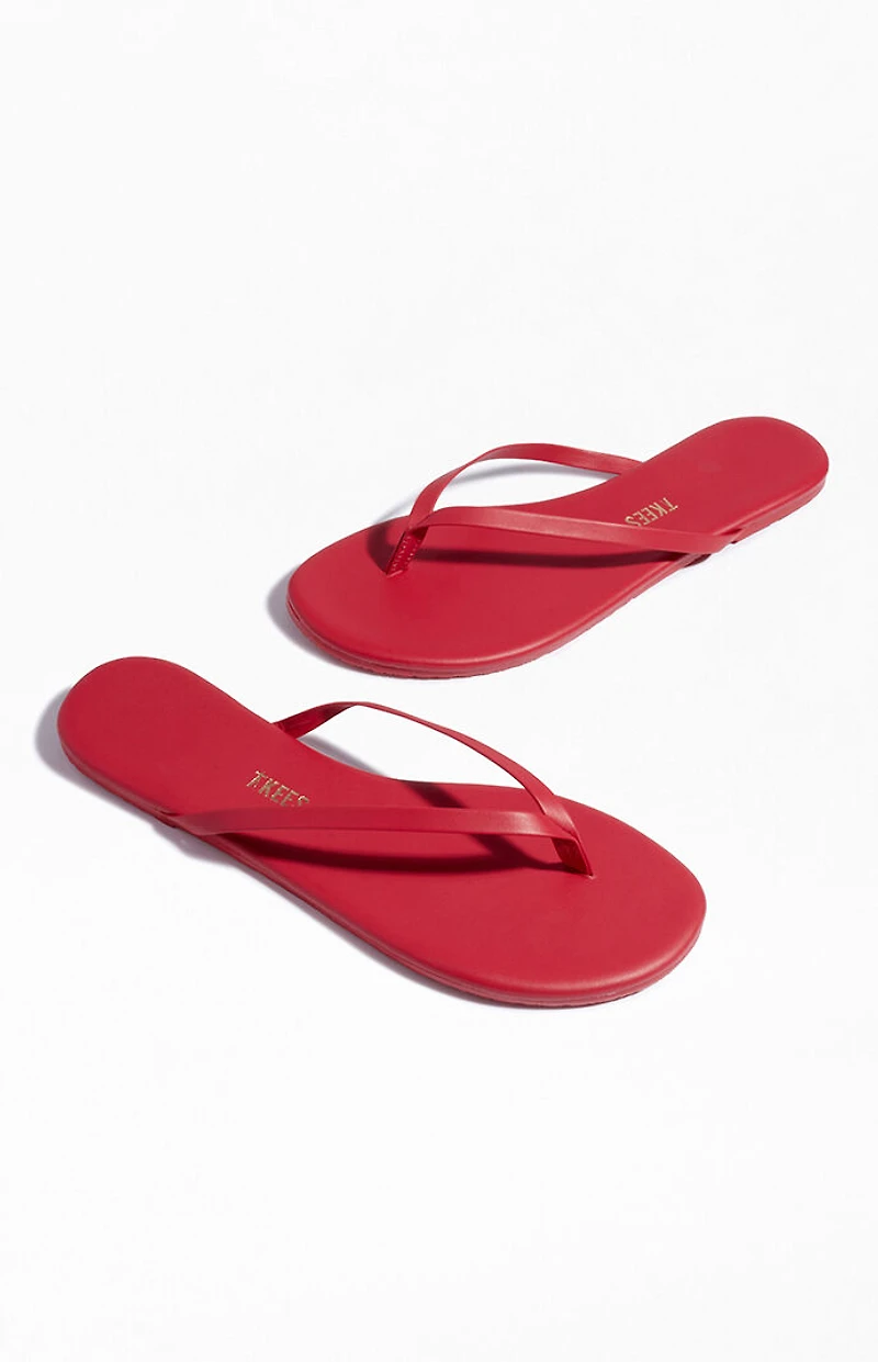 TKEES Women's Red Sandals