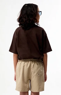 Pacsun Kids Tan 4.5" Swim Trunks