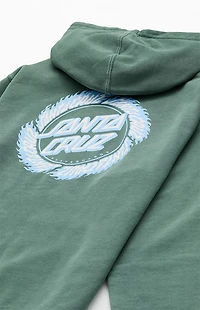Santa Cruz Kids Green Flame Ringed Hoodie