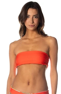 Maaji Tropical Tiffany Reversible Bandeau Bikini Top