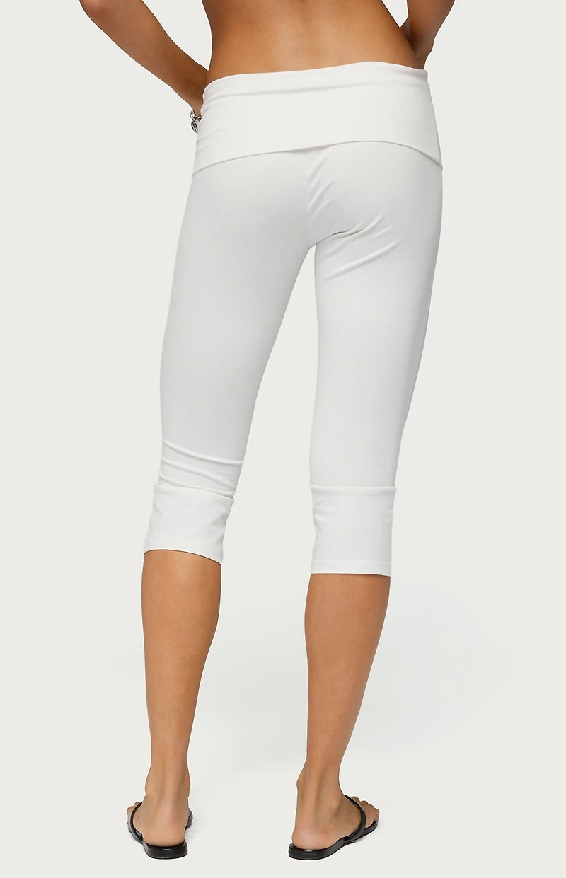 Edikted Rocio Foldover Capri Pants