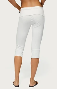 Edikted Rocio Foldover Capri Pants