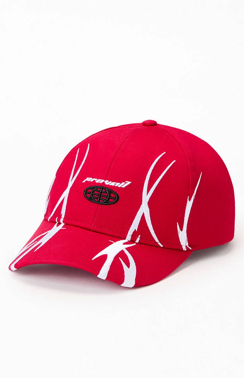 Pacsun Red Ascend Prevail Snapback Hat