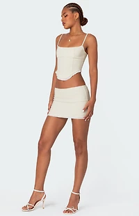 Edikted Thora Woven Mini Skirt