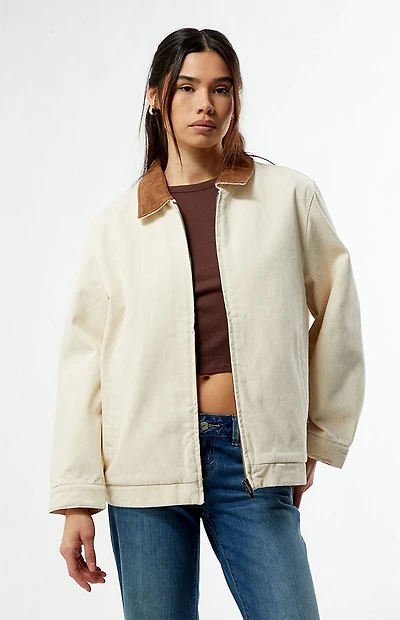 Rhythm Jaimie Corduroy Collar Oversized Work Jacket