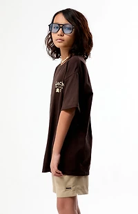 Pacsun Kids Tan 4.5" Swim Trunks