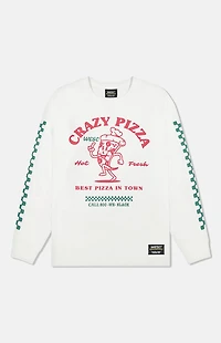 WeSC America Inc Kendrick Crazy Pizza Mock Neck Long Sleeve T-Shirt