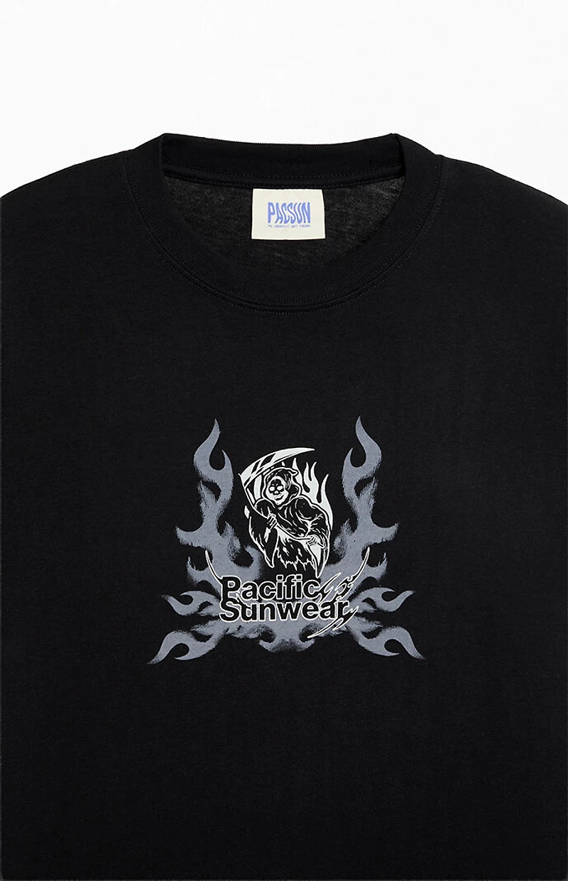 Pacsun Reaper Flame T-Shirt