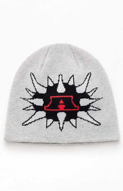 Awake NY Heather Gray A Bomb Skully Beanie