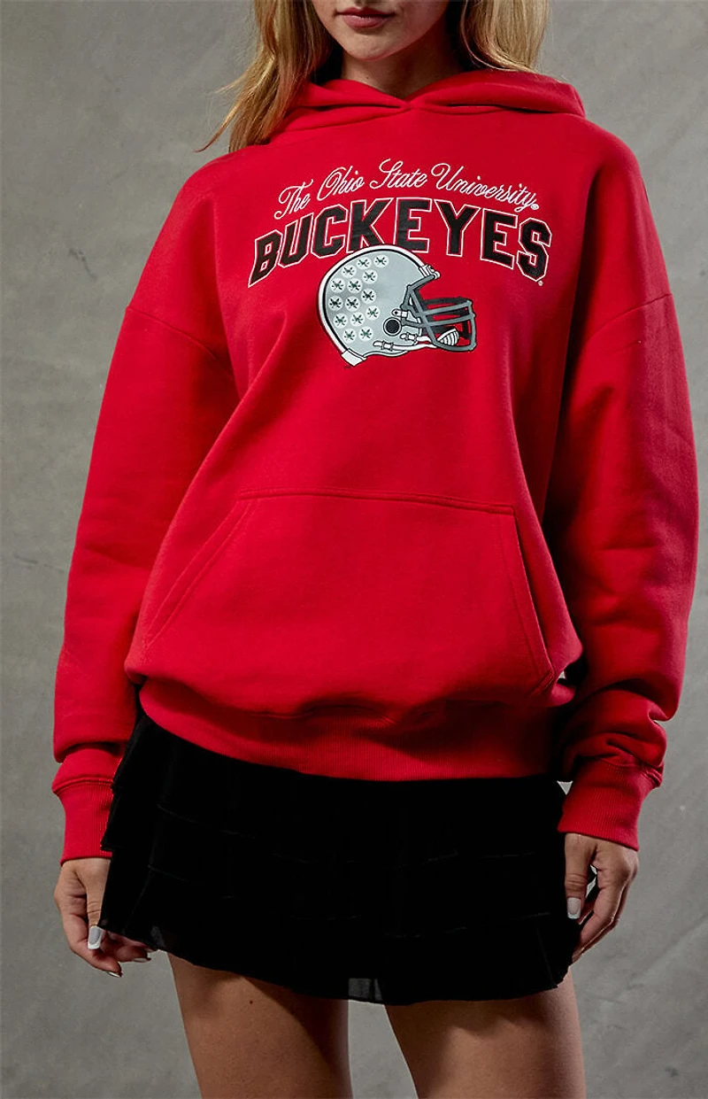 WILD COLLECTIVE Ohio State Embroidered Hoodie