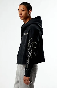 Pacsun Obscura Cropped Full Zip Hoodie