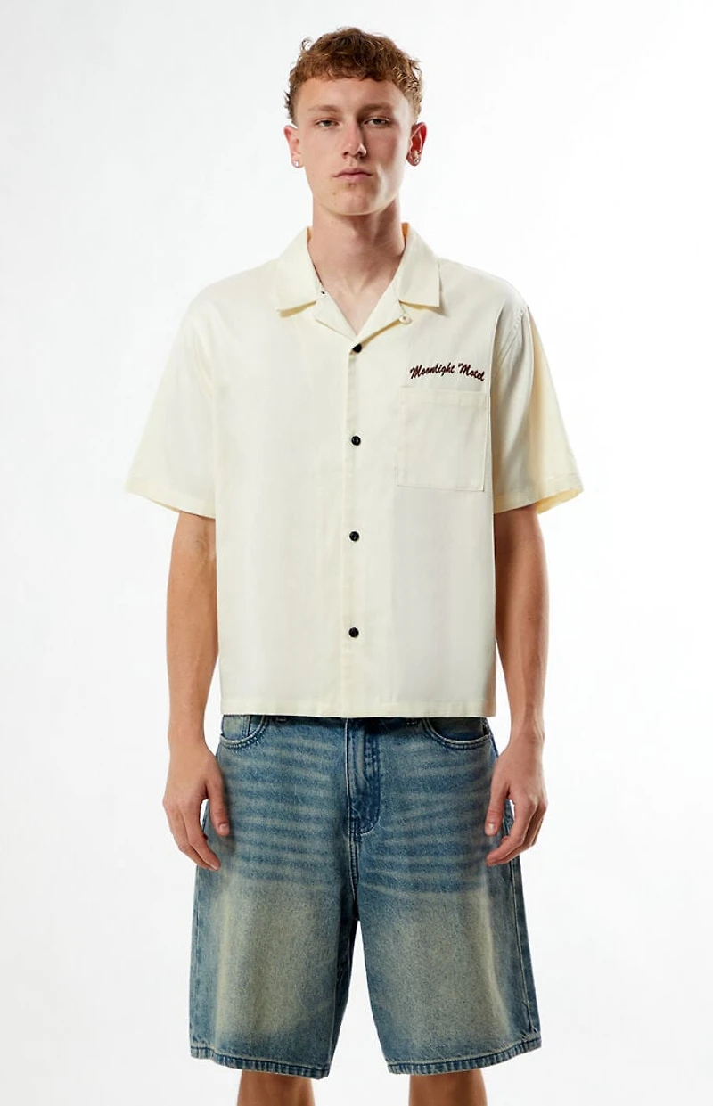 Pacsun Moonlight Embroidered Camp Shirt