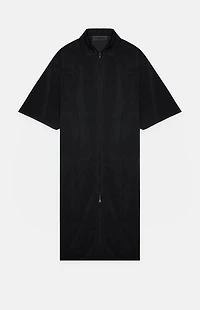 Fear of God ESSENTIALS Women's Jet Black Full Zip Polo Dress