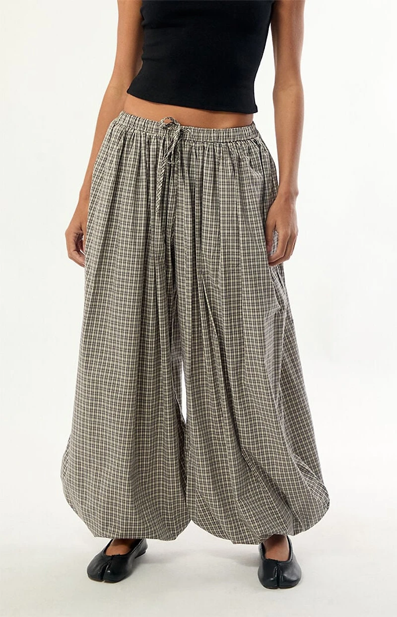 Daisy Street Sesame Plaid Wide Leg Pants